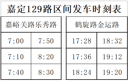 嘉葛线最新时刻表（2016年更新版）